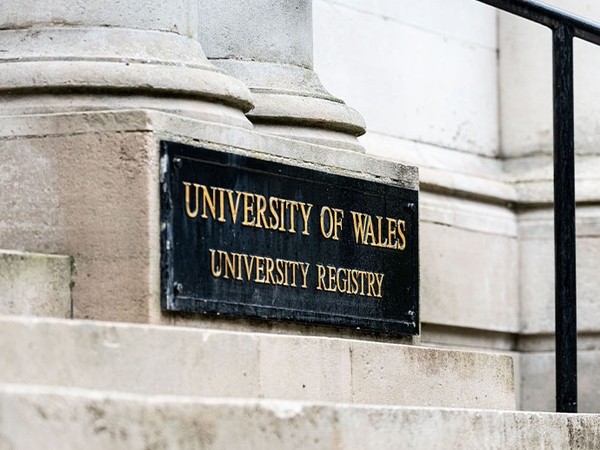 University wales building with registry sign