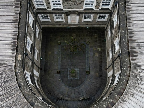 top view of uow building