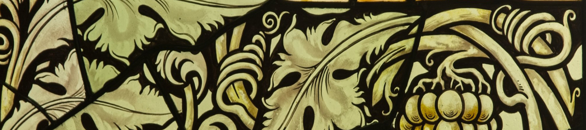 Stained glass detail Glyn Ceiriog