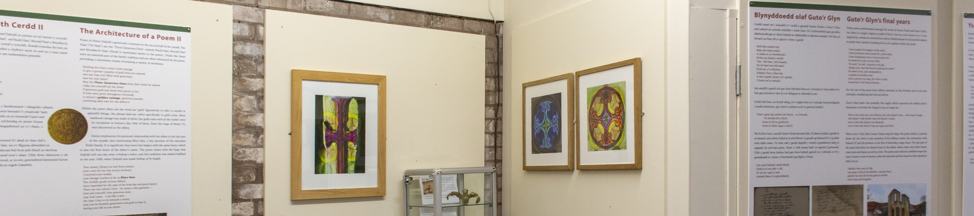 View of the exhibition in Llangollen Museum.
